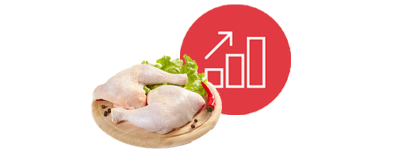 sube el precio del pollo